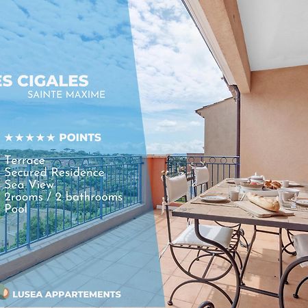 Les Cigales, Superbe Vue - Golfe De Sainte-Maxime 아파트 외부 사진